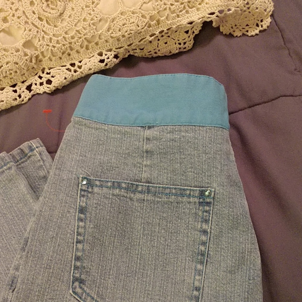 Turquoise Trim Jeans